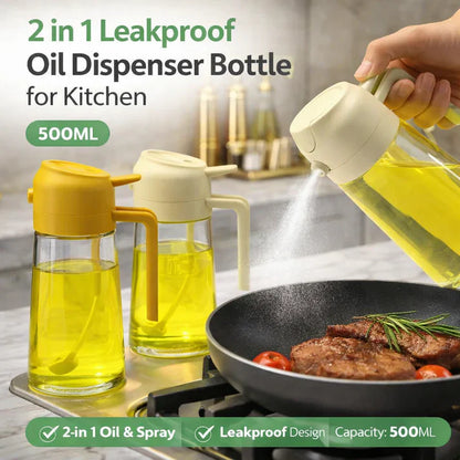 2-in-1 Leakproof Oil Dispenser Bottle (500ML)