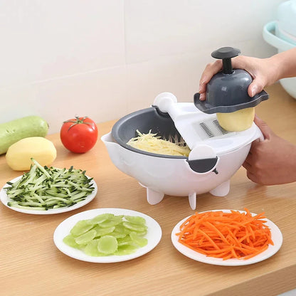 Multifunctional Vegetable Cutter With Drain Basket