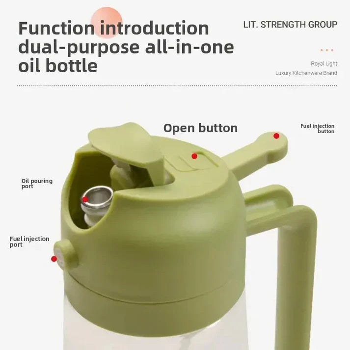 2-in-1 Leakproof Oil Dispenser Bottle (500ML)