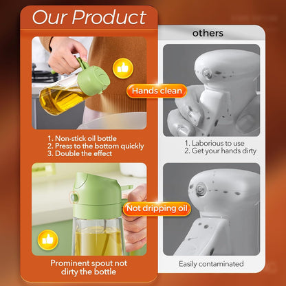 2-in-1 Leakproof Oil Dispenser Bottle (500ML)