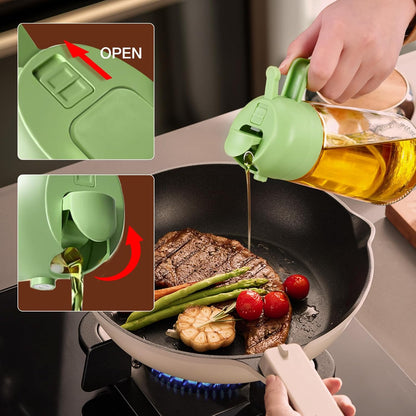 2-in-1 Leakproof Oil Dispenser Bottle (500ML)