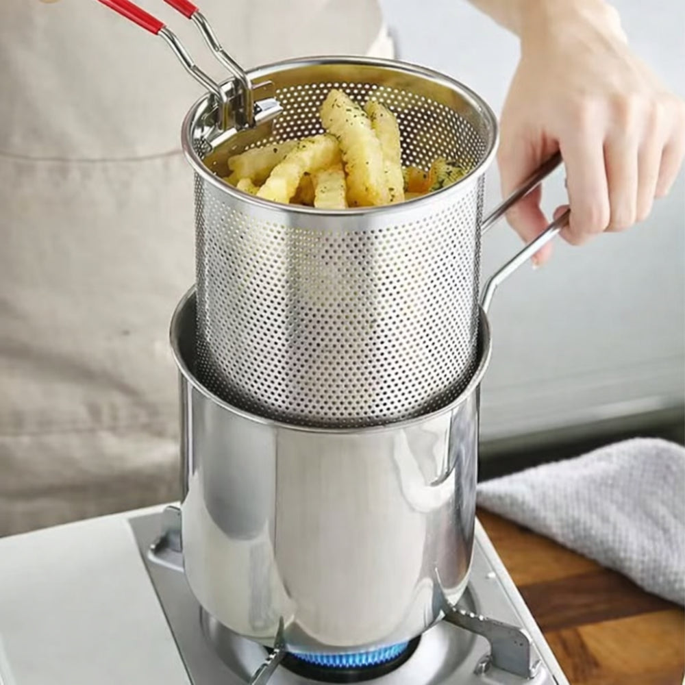 Deep Frying Pot Stainless Steel