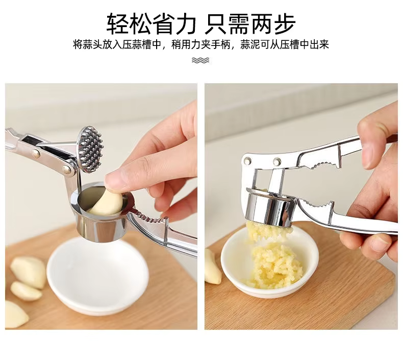 Stainless Steel Garlic Crusher